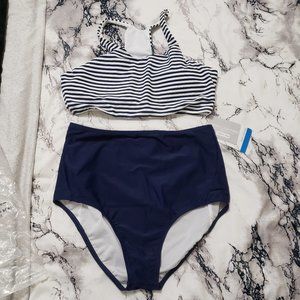Greek Lighting Swimsuit Small Strips